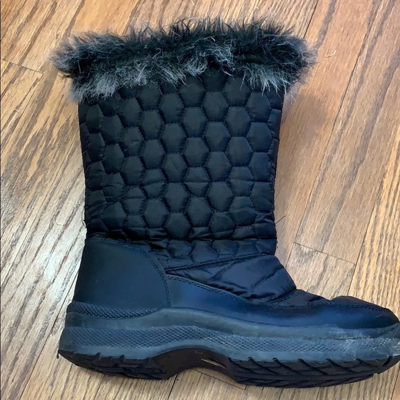 Black Faux Fur Boot - Picture 2 of 5